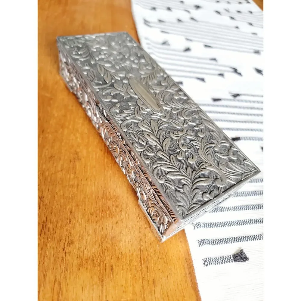 Godinger Foliage Scroll Silverplate Jewelry Box